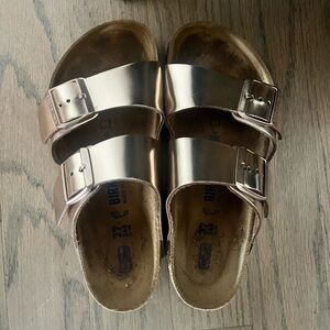Birkenstocks Rose Gold 37